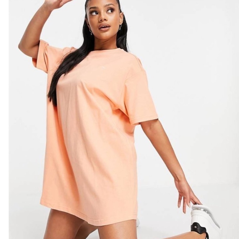 ASOS Night addict oversized tee coral 100% cotton excellent like-new condition